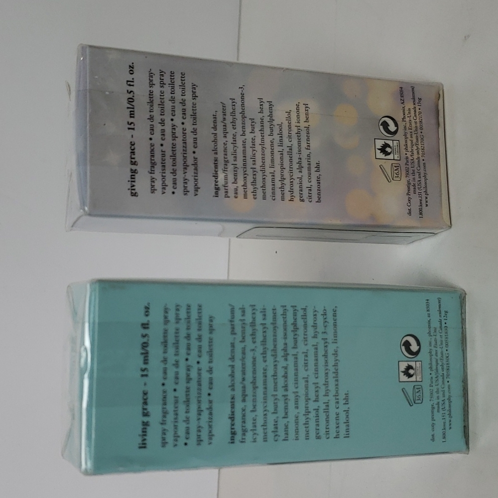 SALE!! Philosophy Living Grace & Giving Grace Fragrance New Sealed - Picture 3 of 4